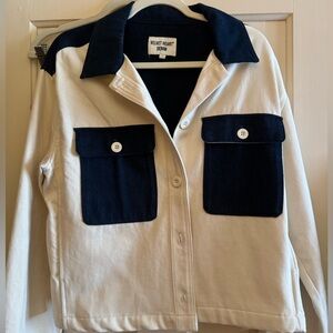 Velvet Heart Women's Navy and Cream Jean Jacket